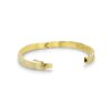 18k Yellow Gold Hinged Bangle with Diamonds