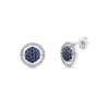 One for Two White Gold Earrings with Diamonds, Sapphires and Emeralds