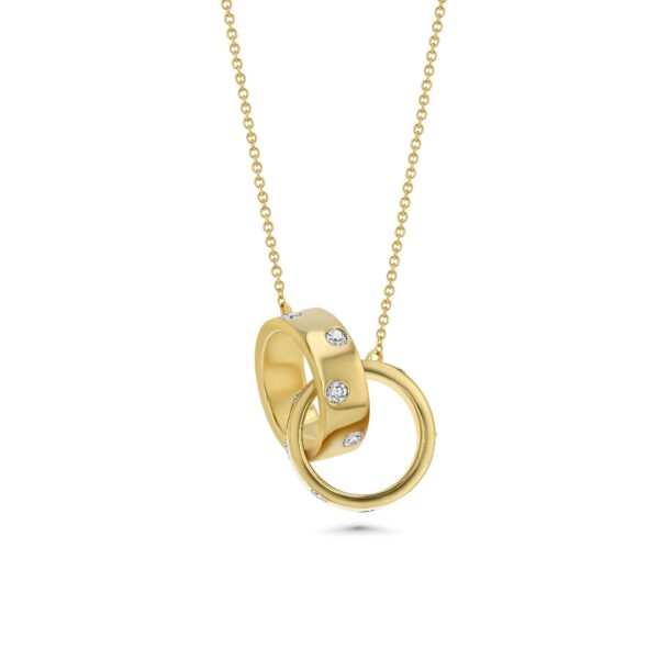 18k Yellow Gold Necklace with Diamonds