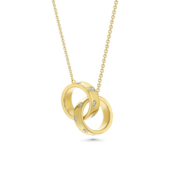 18k Yellow Gold Necklace with Diamonds