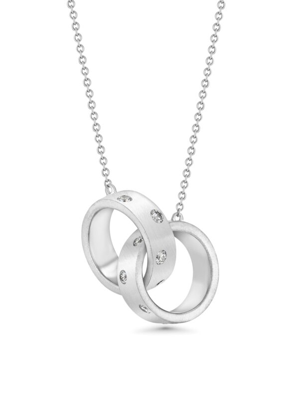 18k White Gold Necklace with Diamonds