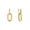 18k Yellow Gold Link Earrings