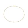 Light Yellow Diamonds 18k Yellow Gold 16" Station Necklace