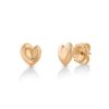 Henri Matisse Inspired Heart Earrings In 18k Gold