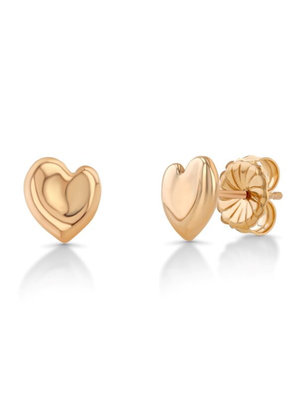 Henri Matisse Inspired Heart Earrings In 18k Gold