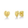 Henri Matisse Inspired Heart Earrings In 18k Gold