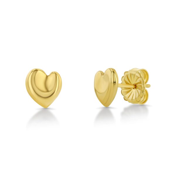 Henri Matisse Inspired Heart Earrings In 18k Gold