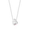 Henri Matisse Inspired Heart Necklace in 18k White Gold with Rubies