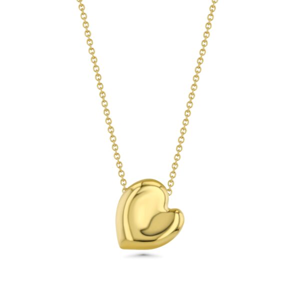 Henri Matisse Inspired Heart Necklace In 18k Gold