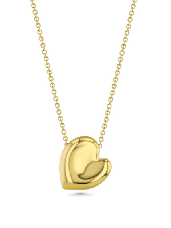 Henri Matisse Inspired Heart Necklace In 18k Gold