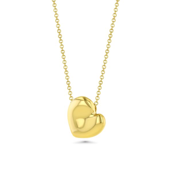 Henri Matisse Inspired Heart Necklace In 18k Gold