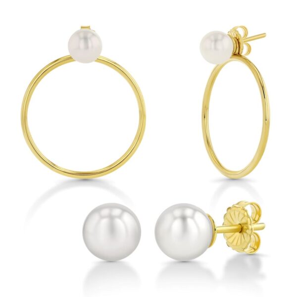 Pearl Earrings with or without Hoops