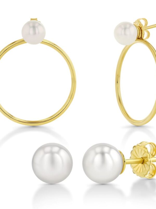 Pearl Earrings with or without Hoops