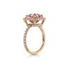 Pink Tourmaline 18k Rose Gold Ring with Diamonds