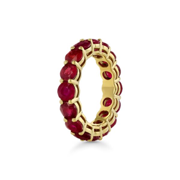 Round Ruby Eternity Ring