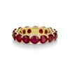 Round Ruby Eternity Ring