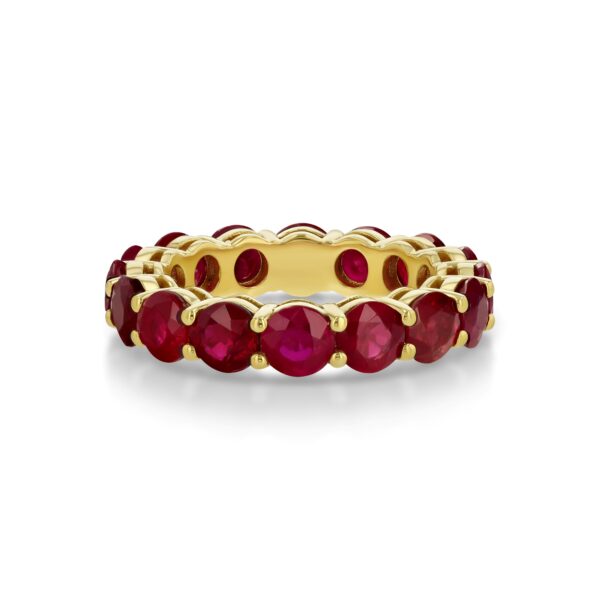 Round Ruby Eternity Ring