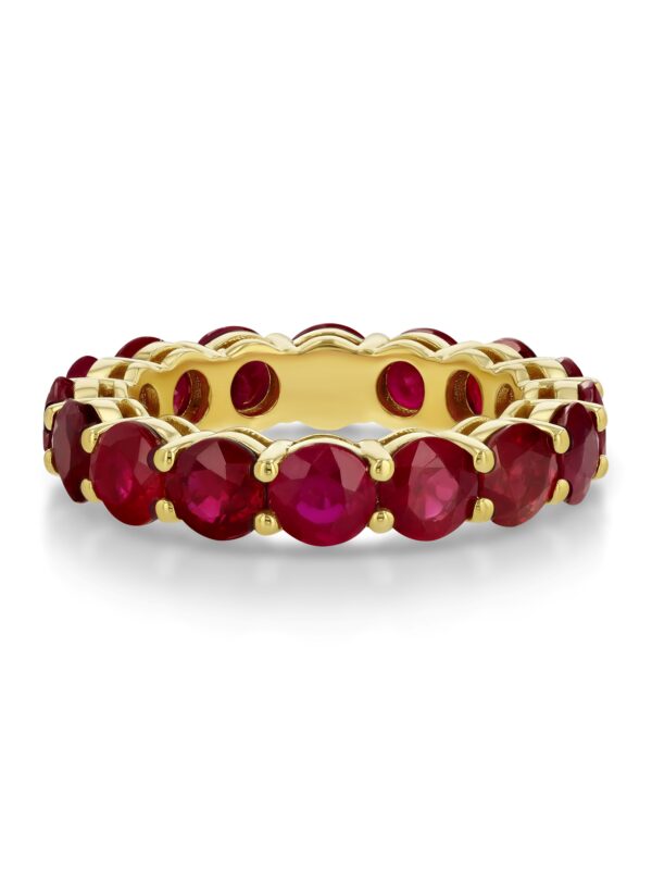 Round Ruby Eternity Ring