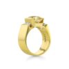 Gold Ring Yellow Sapphire 18K with Diamonds