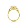 Gold Ring Yellow Sapphire 18K with Diamonds