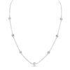 Diamond 18k White Gold 16" Station Necklace