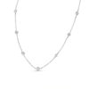 Diamond 18k White Gold 16" Station Necklace