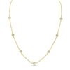 Diamond  18k Yellow Gold 16" Station Necklace