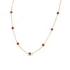 Ruby 18k Yellow Gold 16" Station Necklace