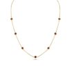 Ruby 18k Yellow Gold 16" Station Necklace