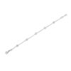 Diamond 18k White Gold Station Bracelet